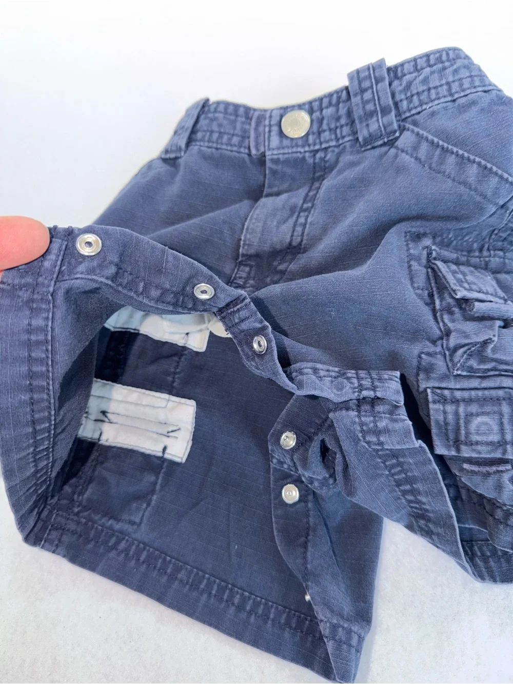 Y2K Gap Infant Cargo Shorts — Navy